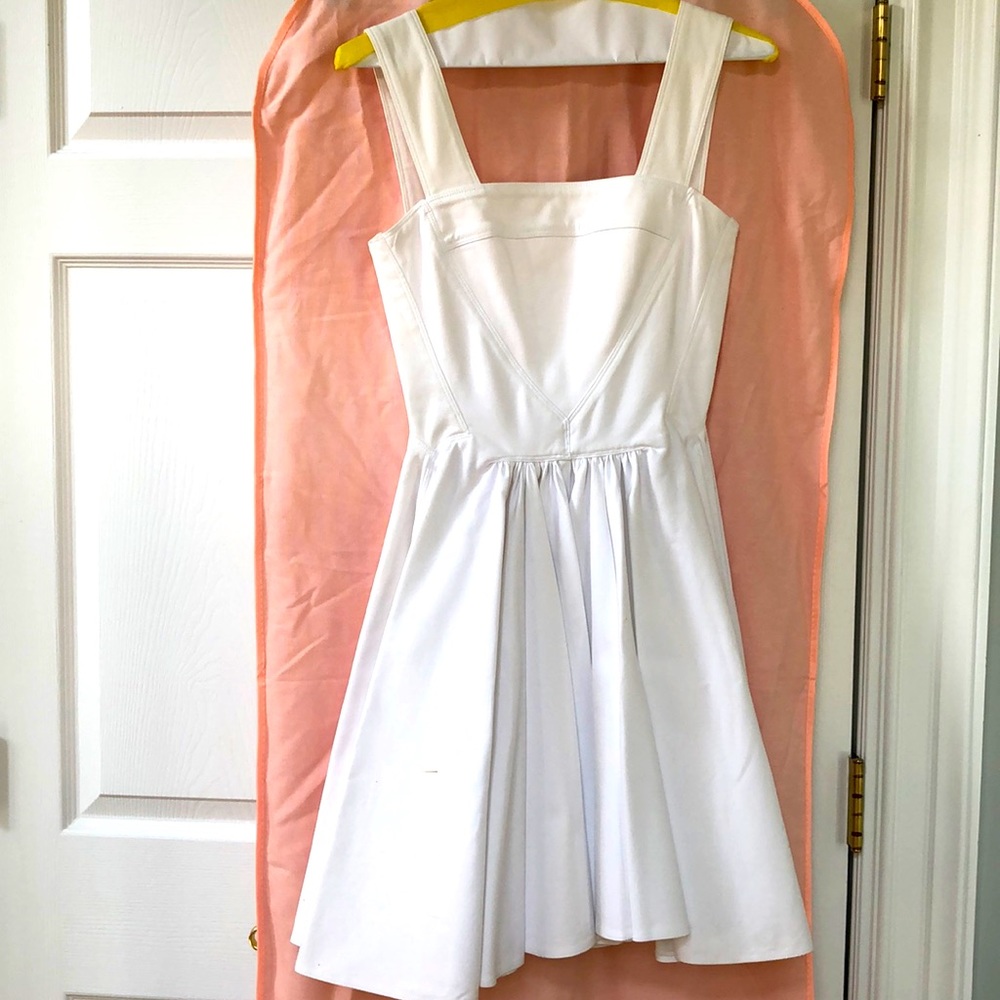 DOLCE & GABBANA Stunning White Flared Dress 36